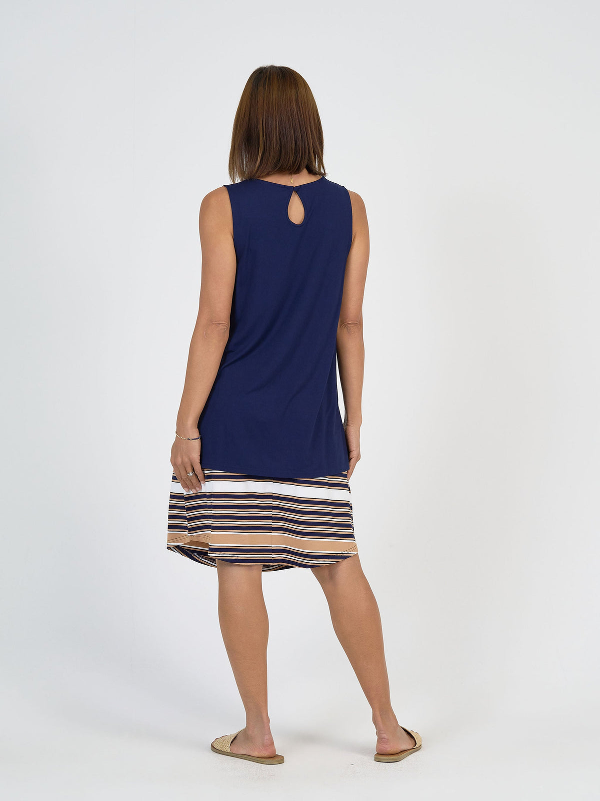 Lou Lou Fantasia Bamboo Tunic Top (Navy)
