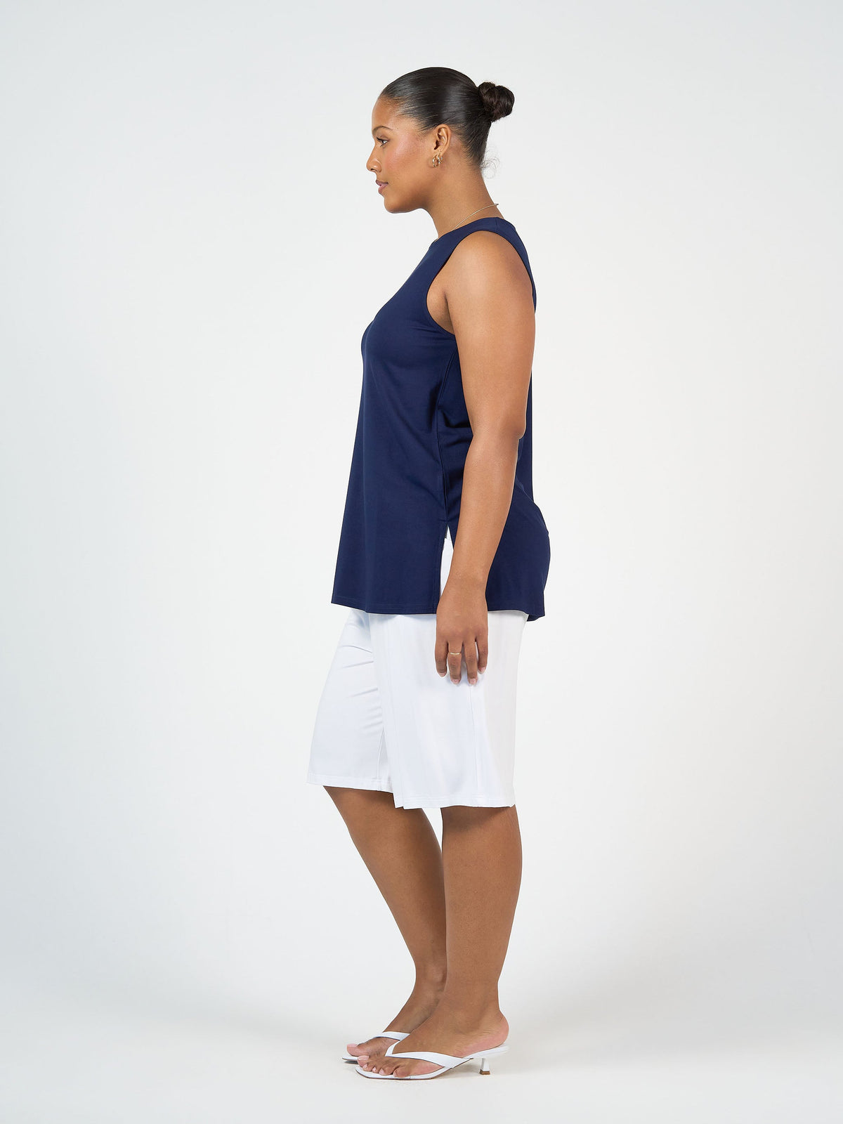 Lou Lou Fantasia Bamboo Tunic Top (Navy)