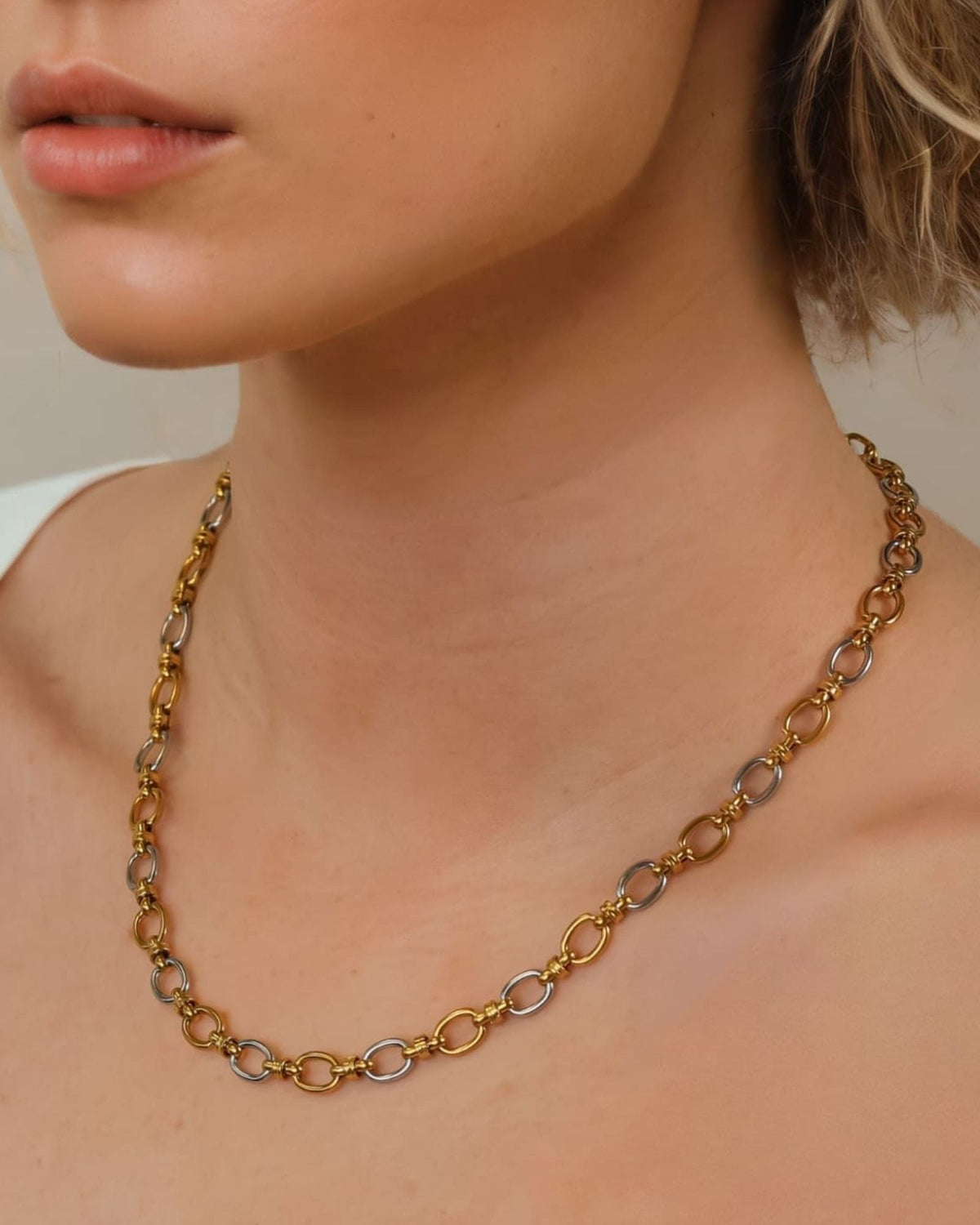 LAVANA Fia Two-tone Link Necklace