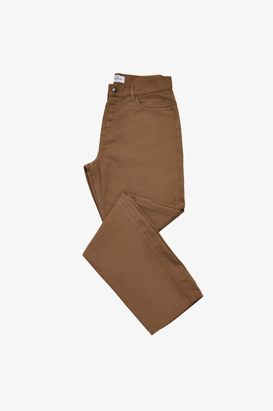 Anthony Squires Five pocket pant in twill (Chestnut)