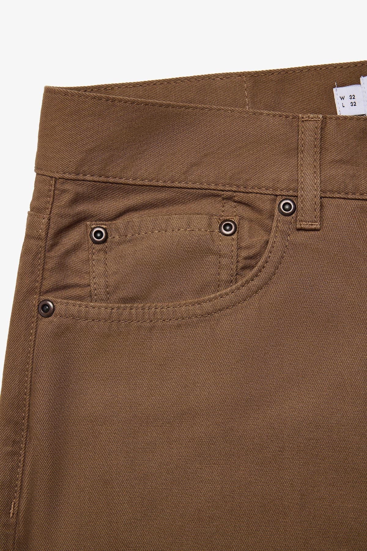 Anthony Squires Five pocket pant in twill (Chestnut)