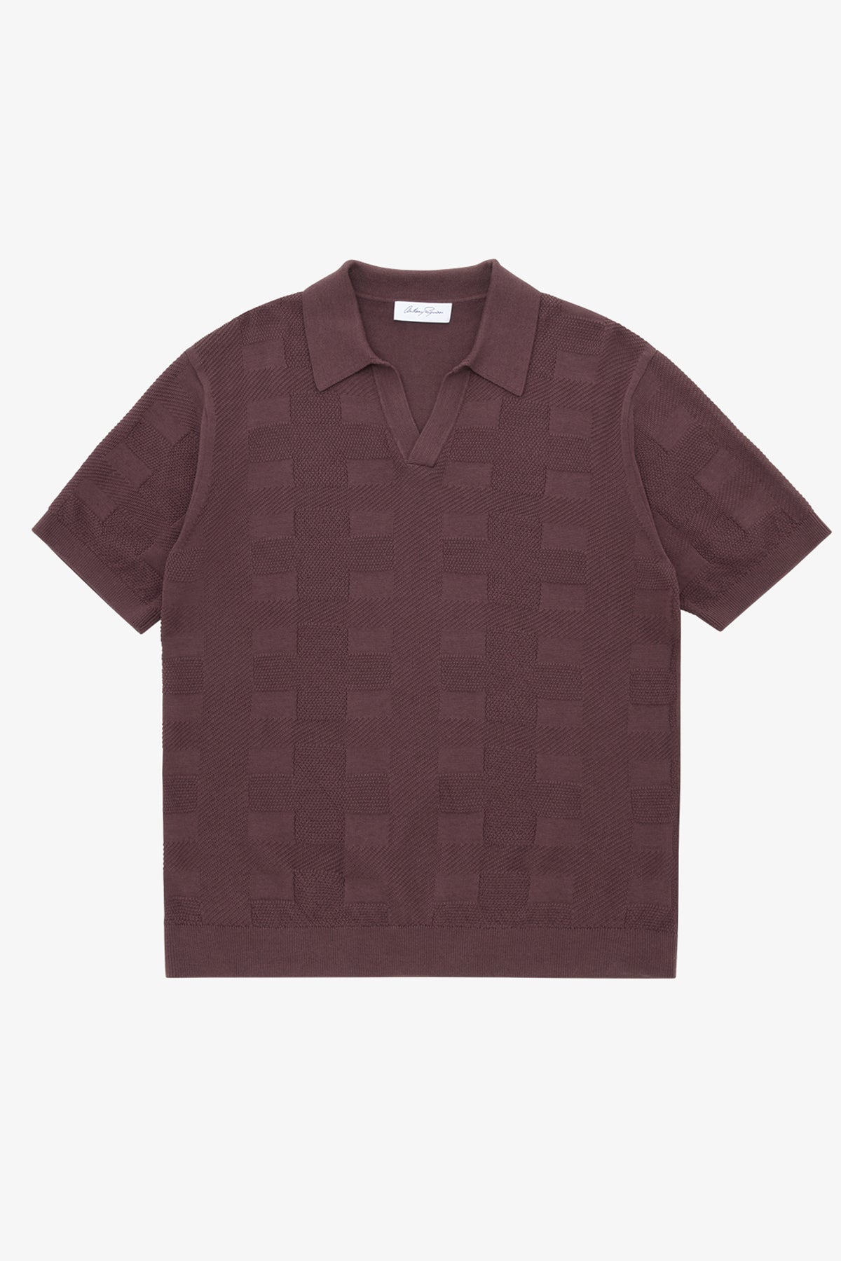 Anthony Squires Array Polo In Supima Cotton (Tobacco)