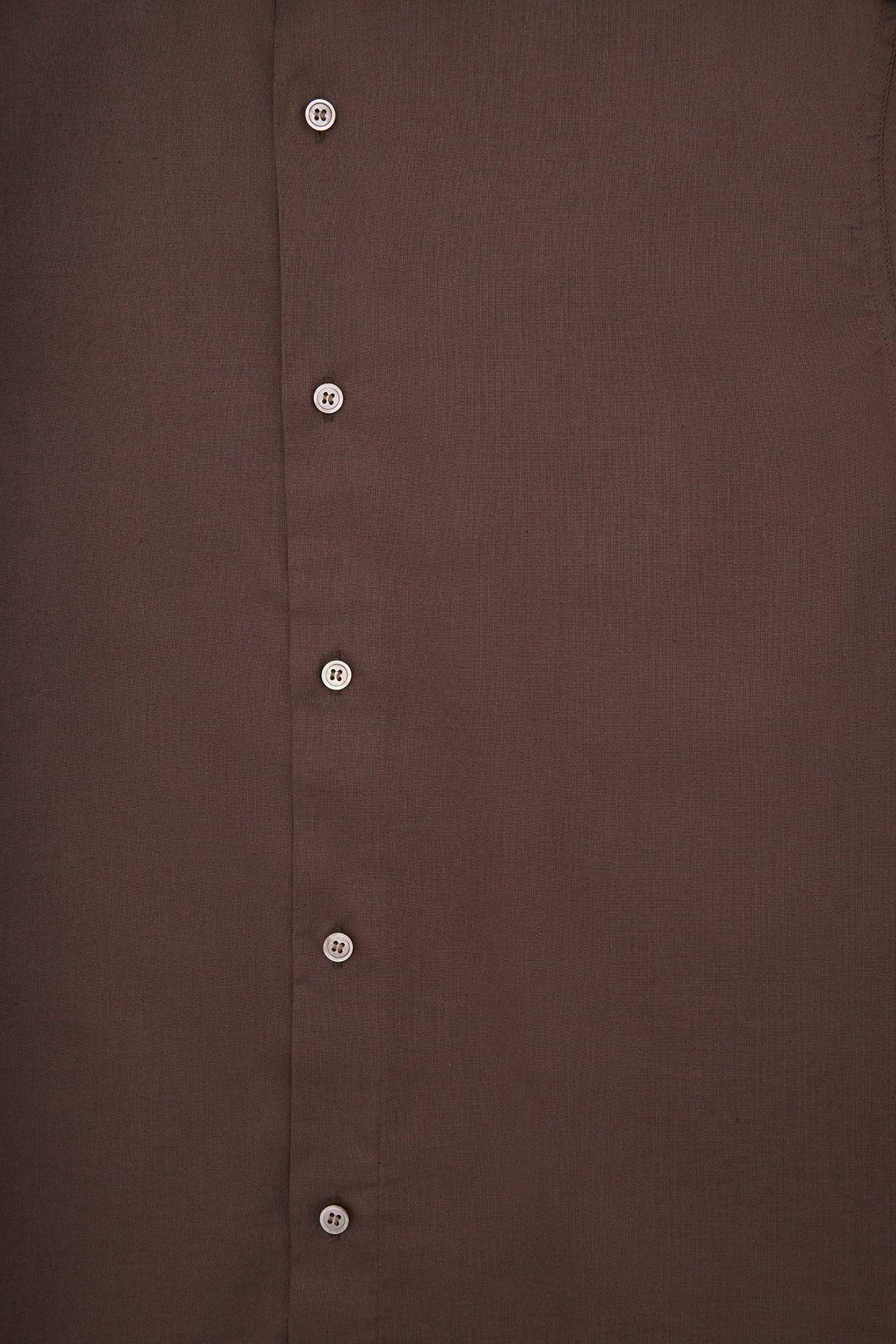 Anthony Squires Ash Cotton/Linen S/S Shirt (Brown)