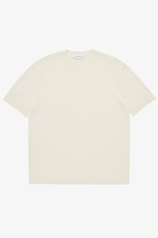 Anthony Squires Axis Off Crew Neck Knit (White)