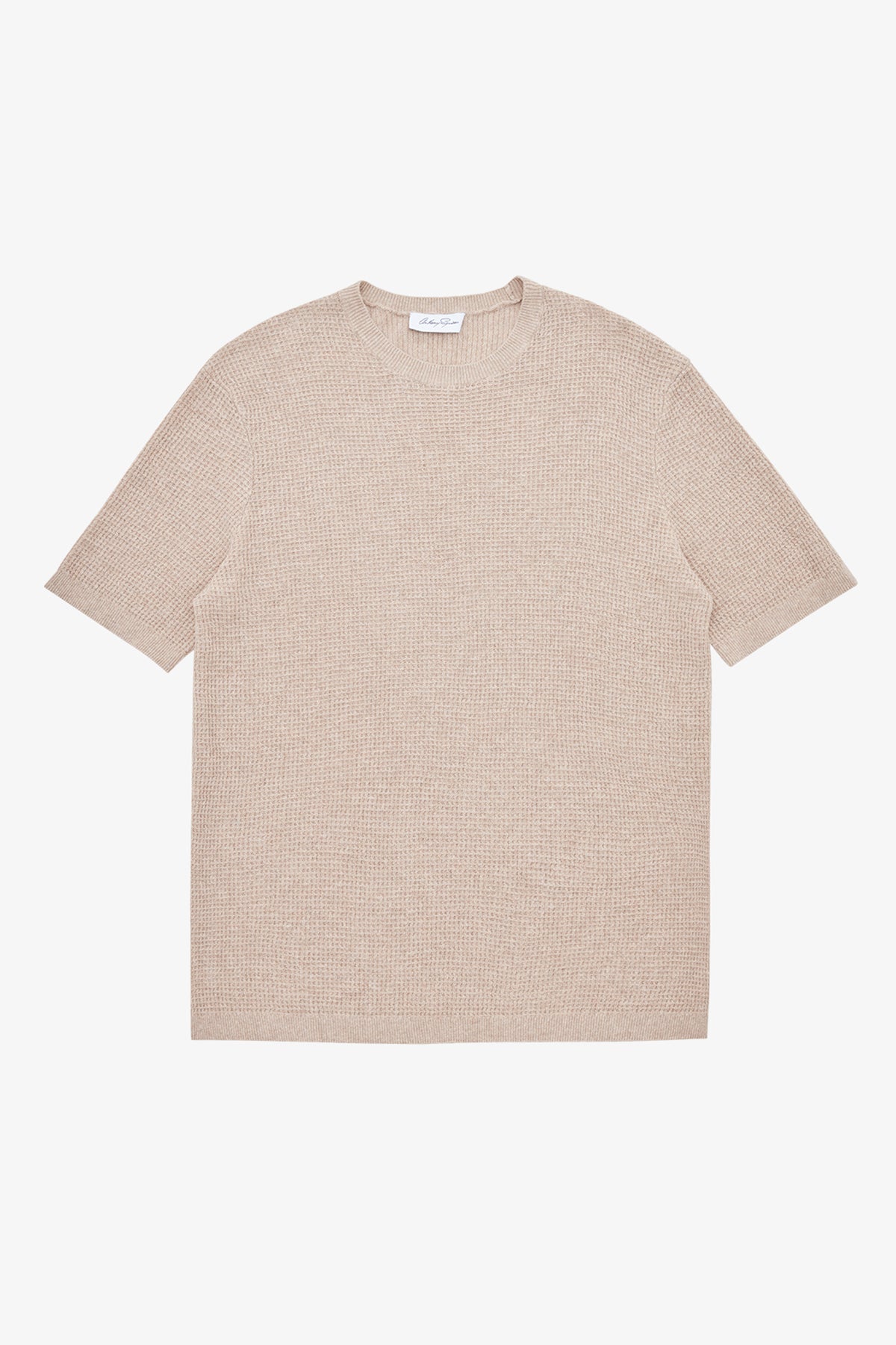 Anthony Squires Drift Ecru Crew Neck Knit (Red)