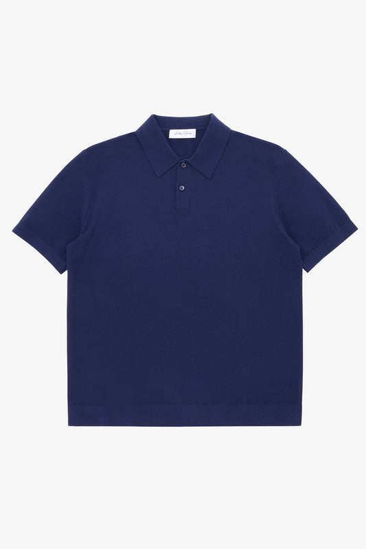Anthony Squires Frame Honeycomb Polo (Blue)