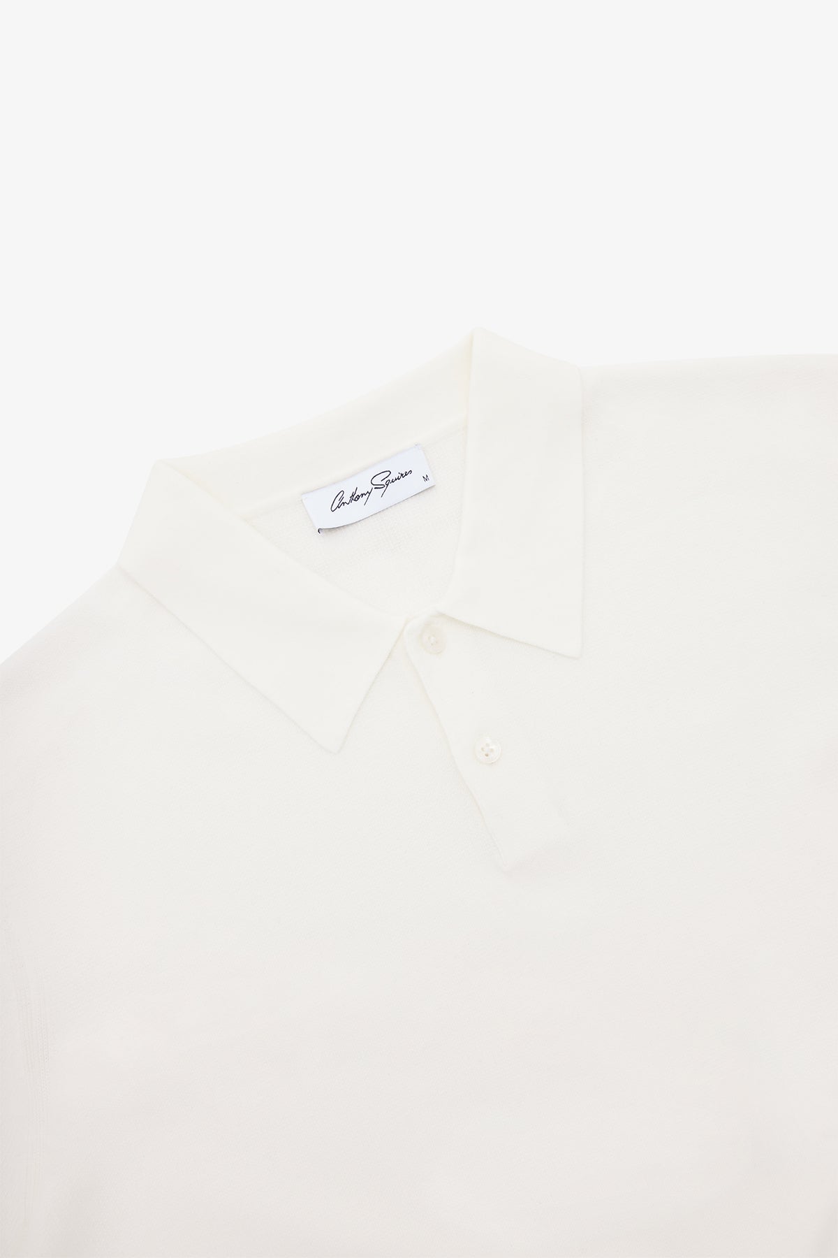 Anthony Squires Frame Honeycomb Polo (White)