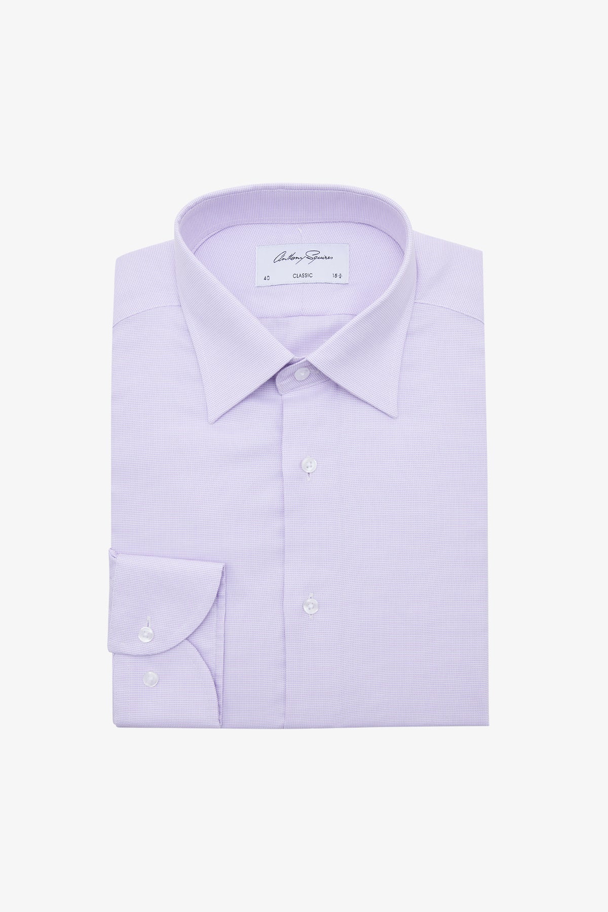 Anthony Squires Gus Formal Shirt Lilac Microdesign (Pink)