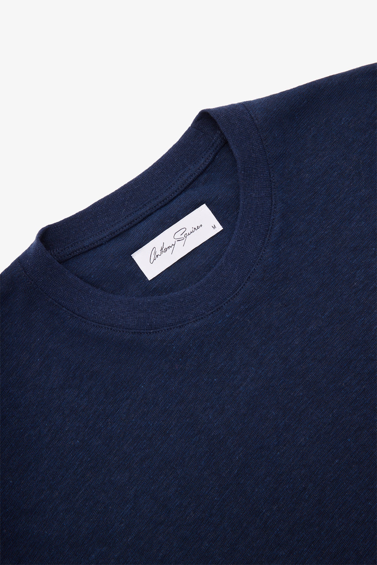 Anthony Squires Linen T-shirt Navy (Blue)