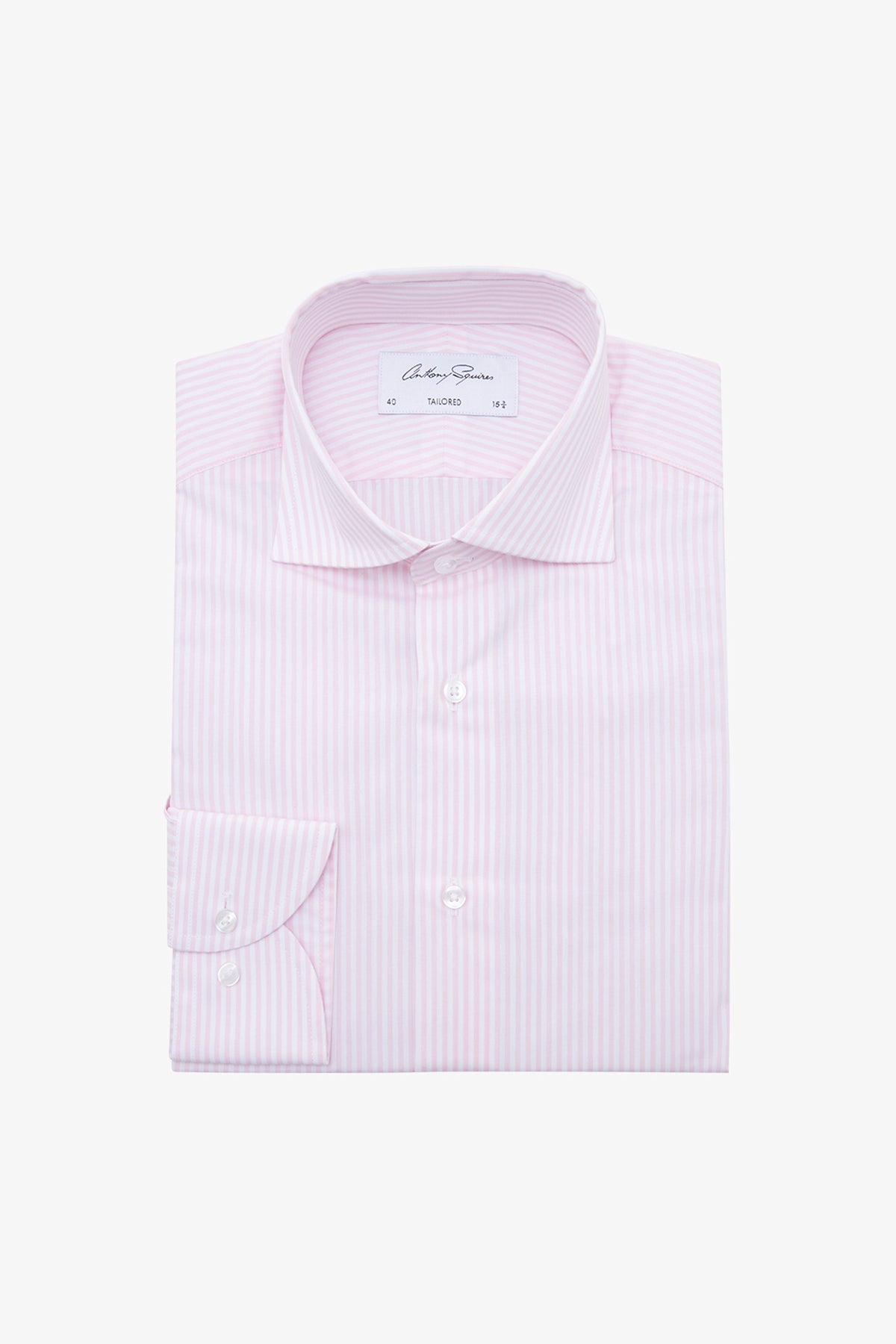 Anthony Squires Nigel Formal Shirt Bengal Stripe (Pink)