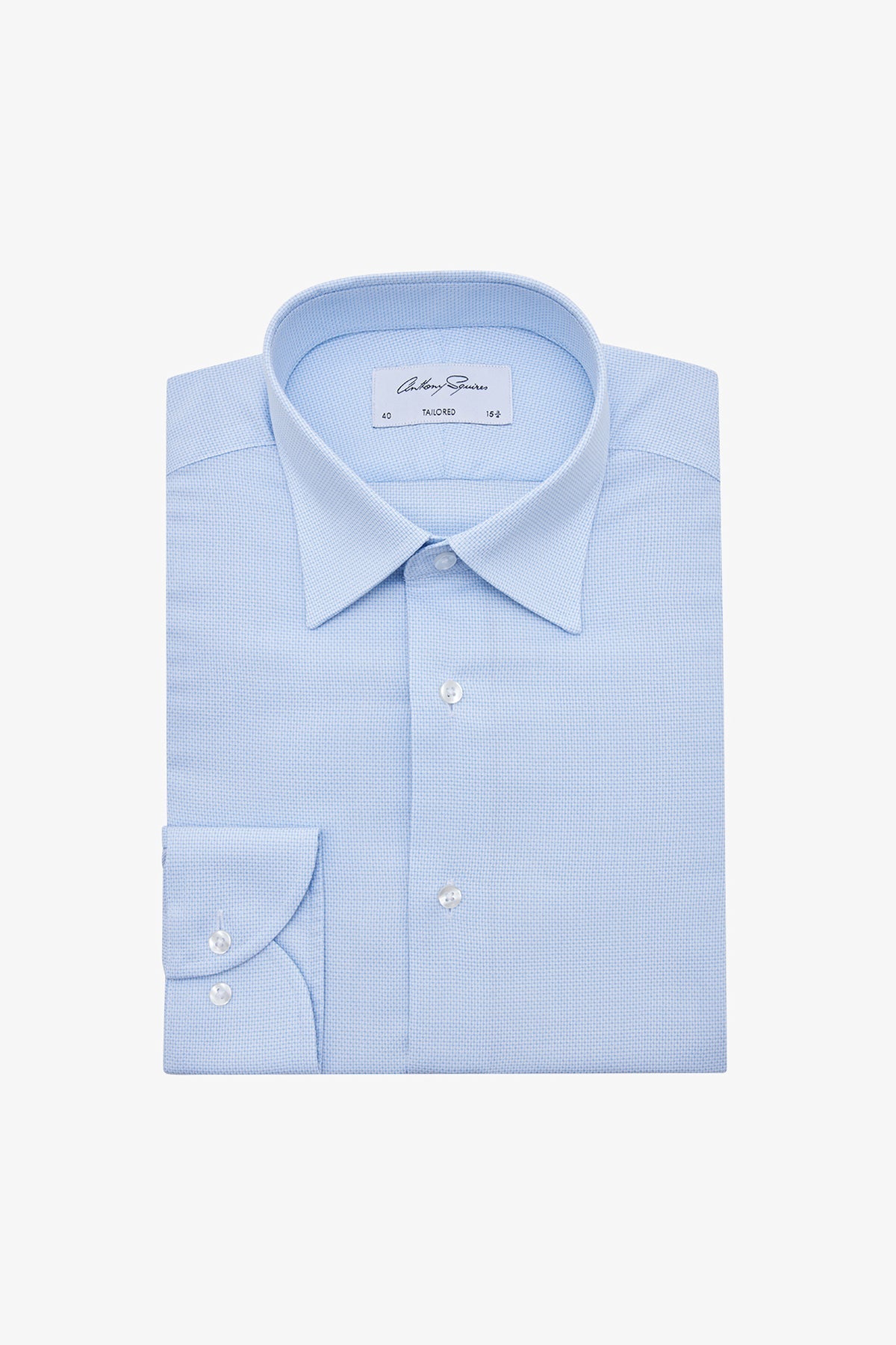 Anthony Squires Norris Formal Shirt Mircrodesign (Blue)