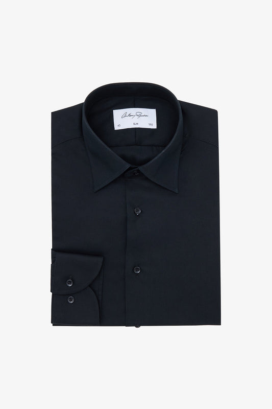 Anthony Squires Onder Formal Shirt Fine Twill (Black)