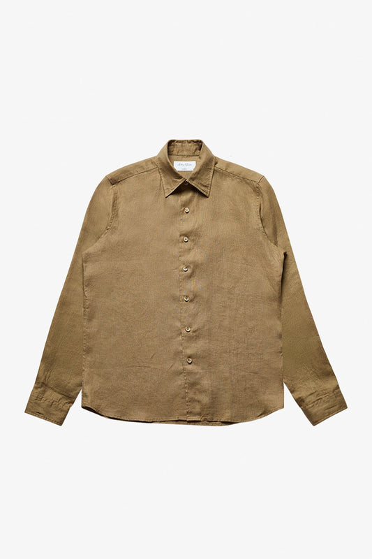 Anthony Squires Quy Linen Shirt (Khaki)