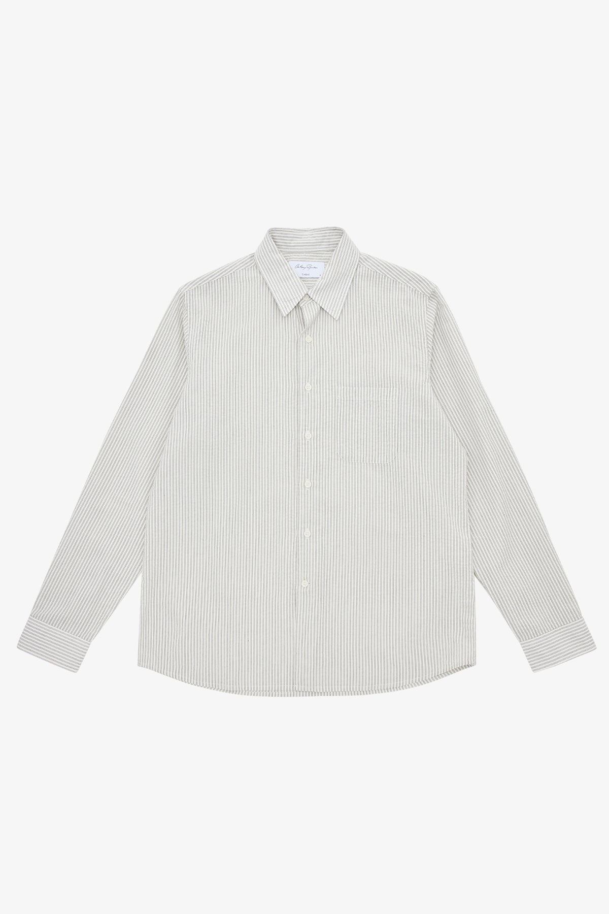 Anthony Squires Ree Natural Seersucker Shirt (White)