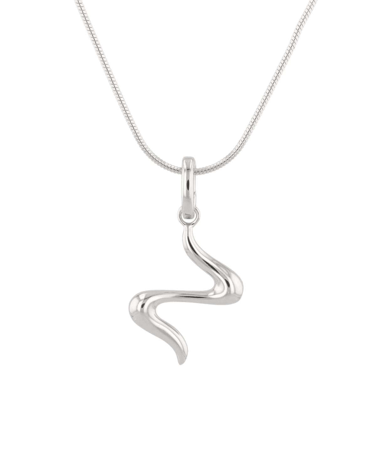 Image of Charms. Product name - Fluid Silver Pendant in colour by brand - LAVANA