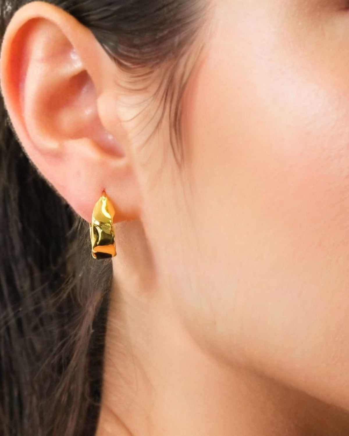 LAVANA Fluidity Gold Hoop Earrings