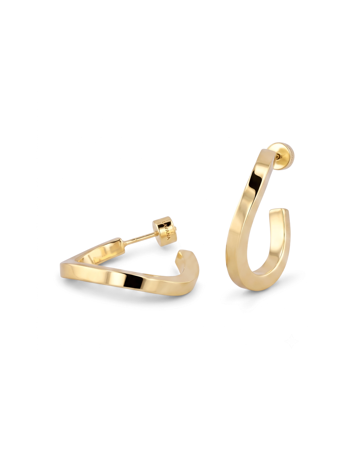 LAVANA Formation Gold Hoop Earrings