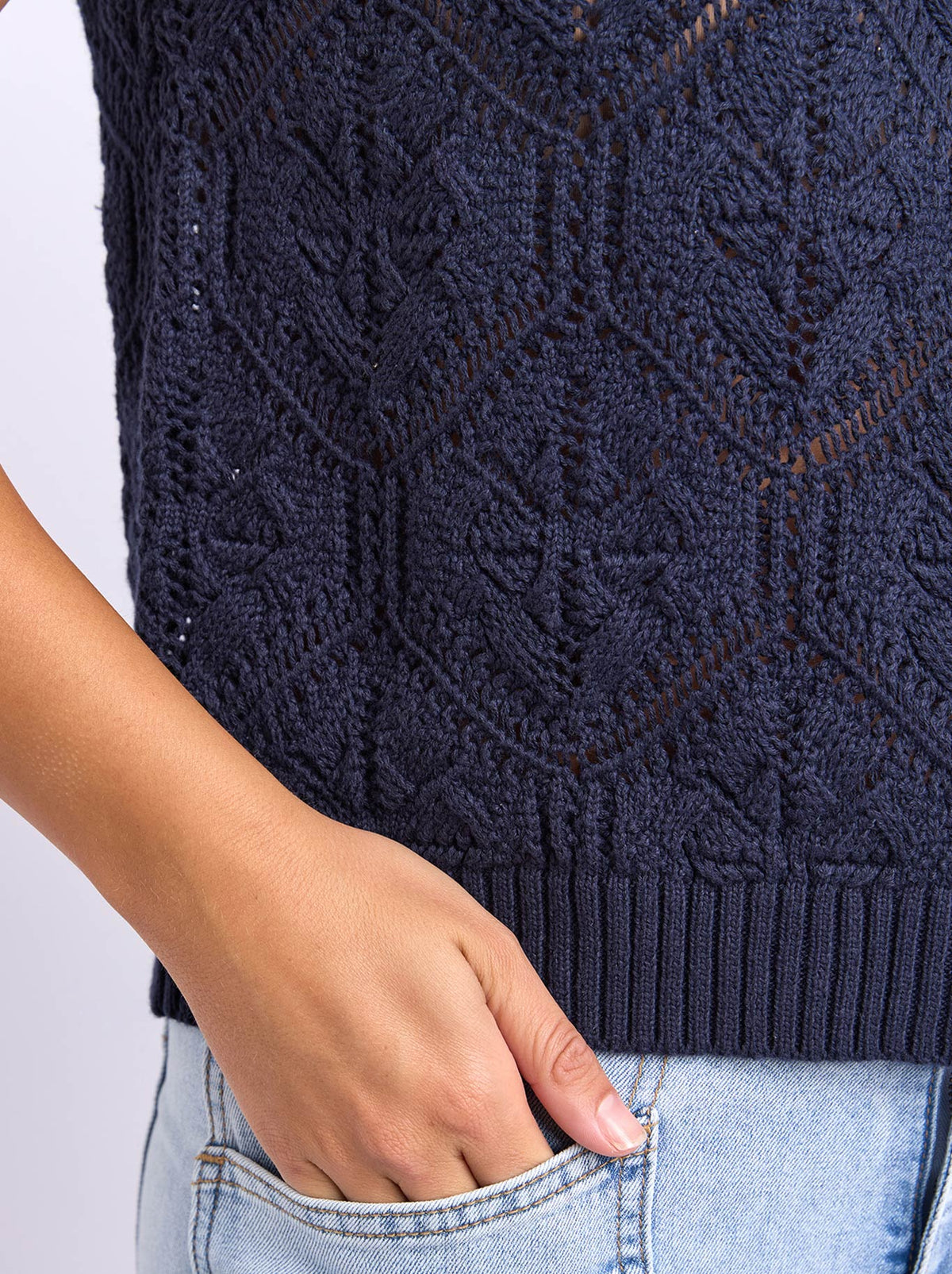 FOXWOOD LUNA KNIT VEST (Dark Sapphire)