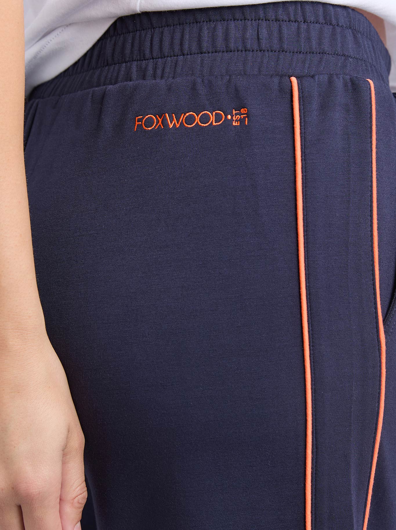 Foxwood Traveller Pant (Navy Orange)