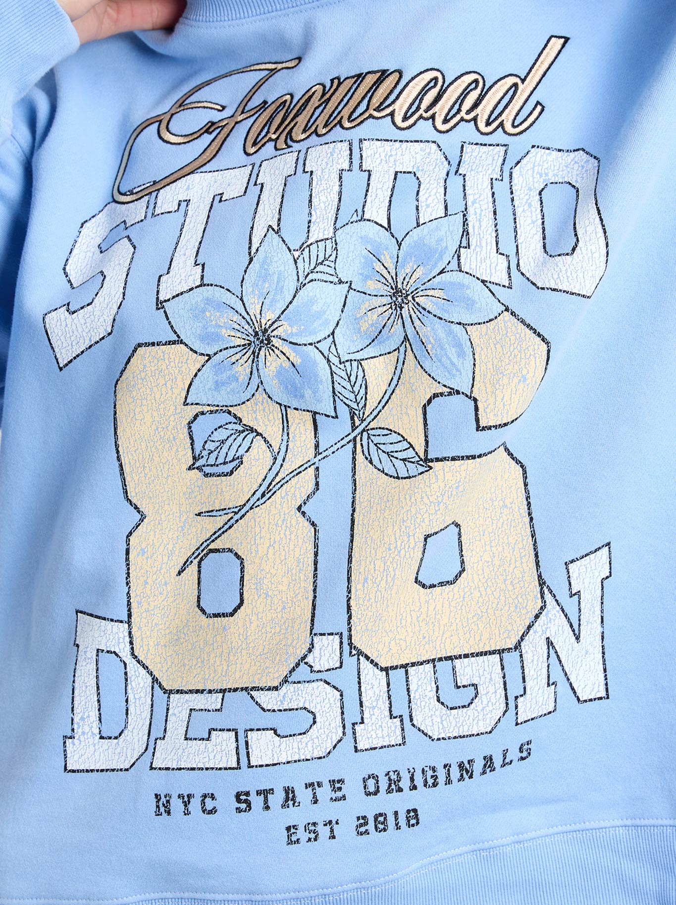 FOXWOOD FLORAL CLUB CREW (Blue)