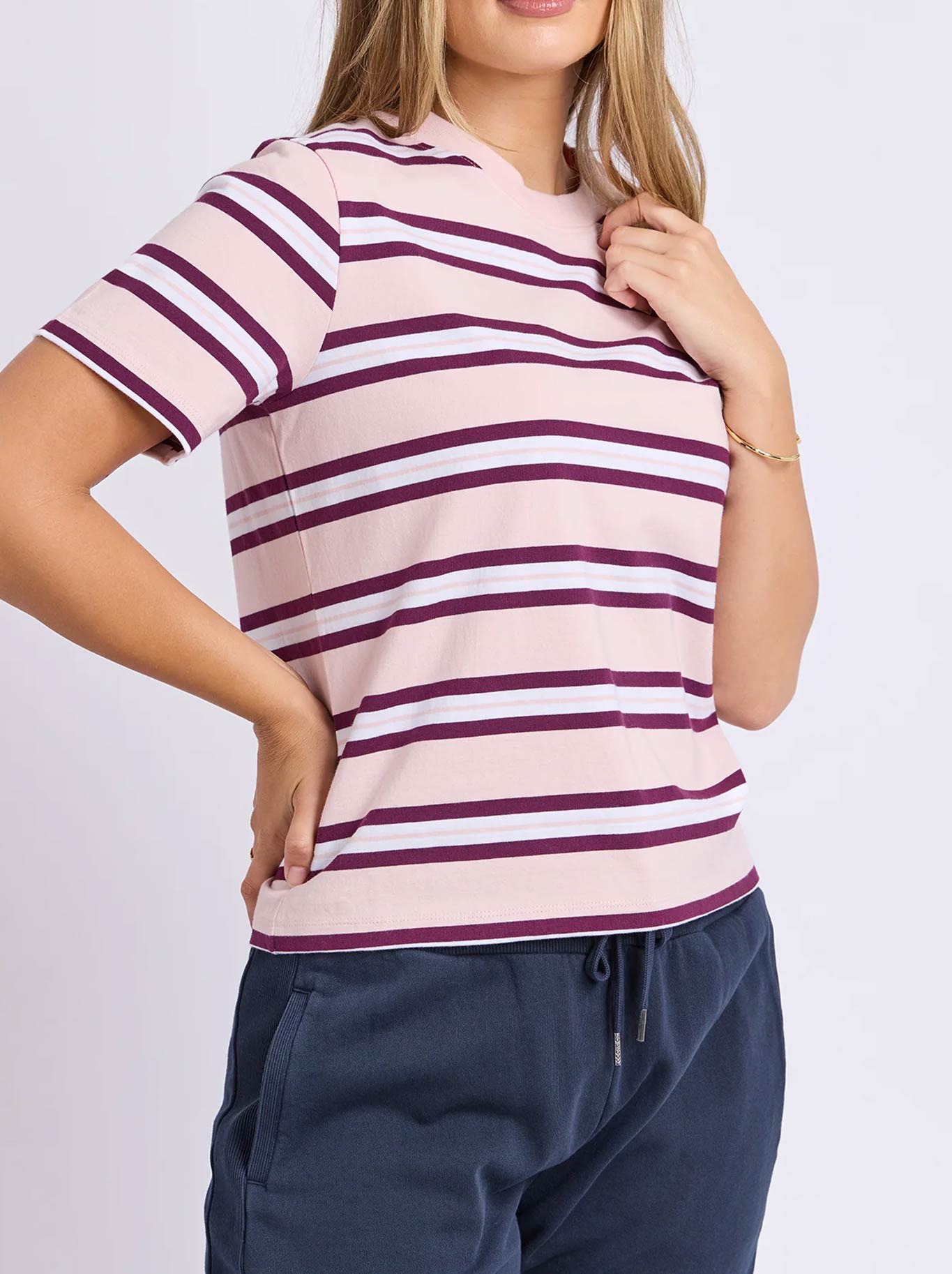 FOXWOOD PURE STRIPE TEE (Ballerina)