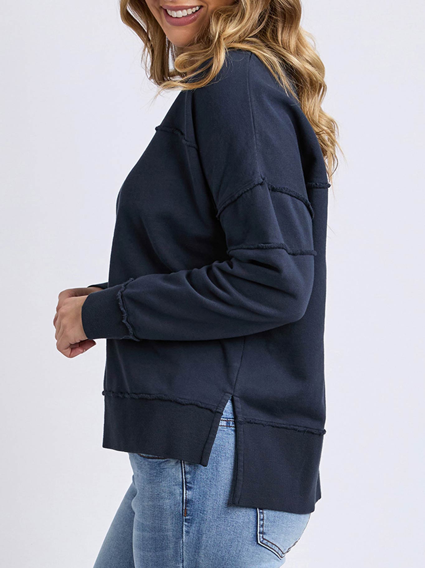 FOXWOOD JAYNE THROW ON FLEECE (Navy A)