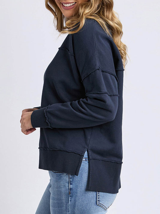 FOXWOOD JAYNE THROW ON FLEECE (Navy A)