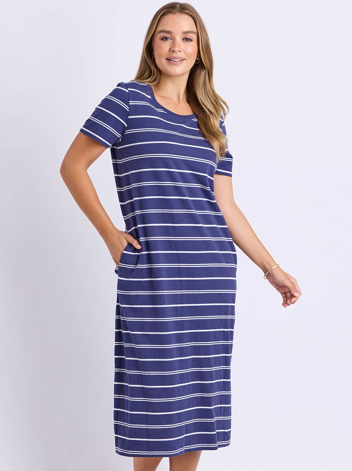 Image of Dresses. Product name - Foxwood Jessa Dress in Deep Blue colour by brand - Foxwood