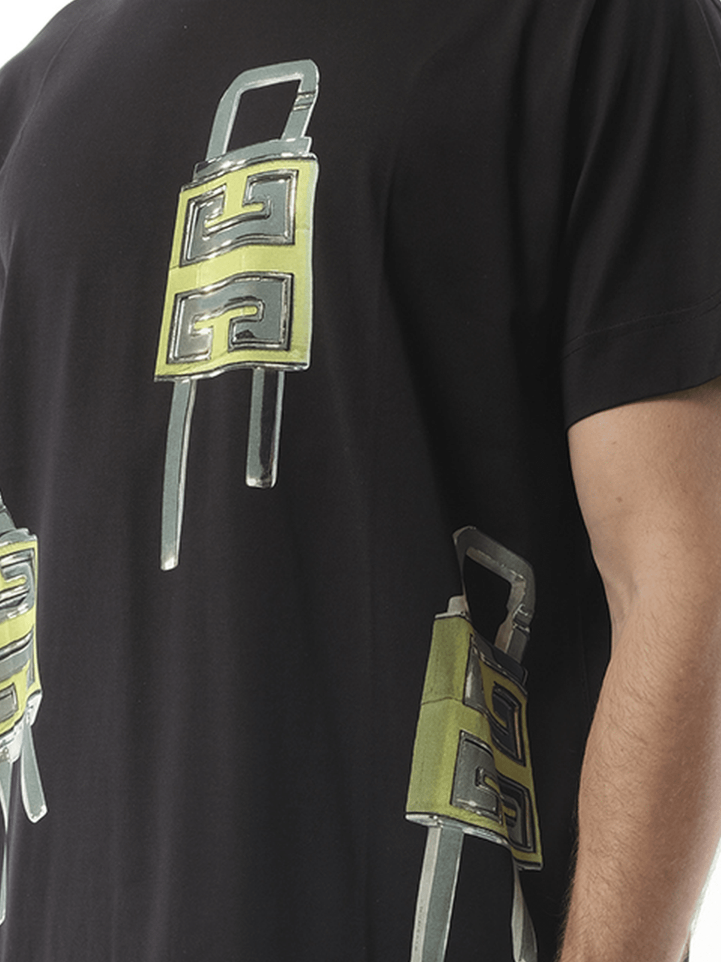 GIVENCHY U-Lock Print T-Shirt (Black)