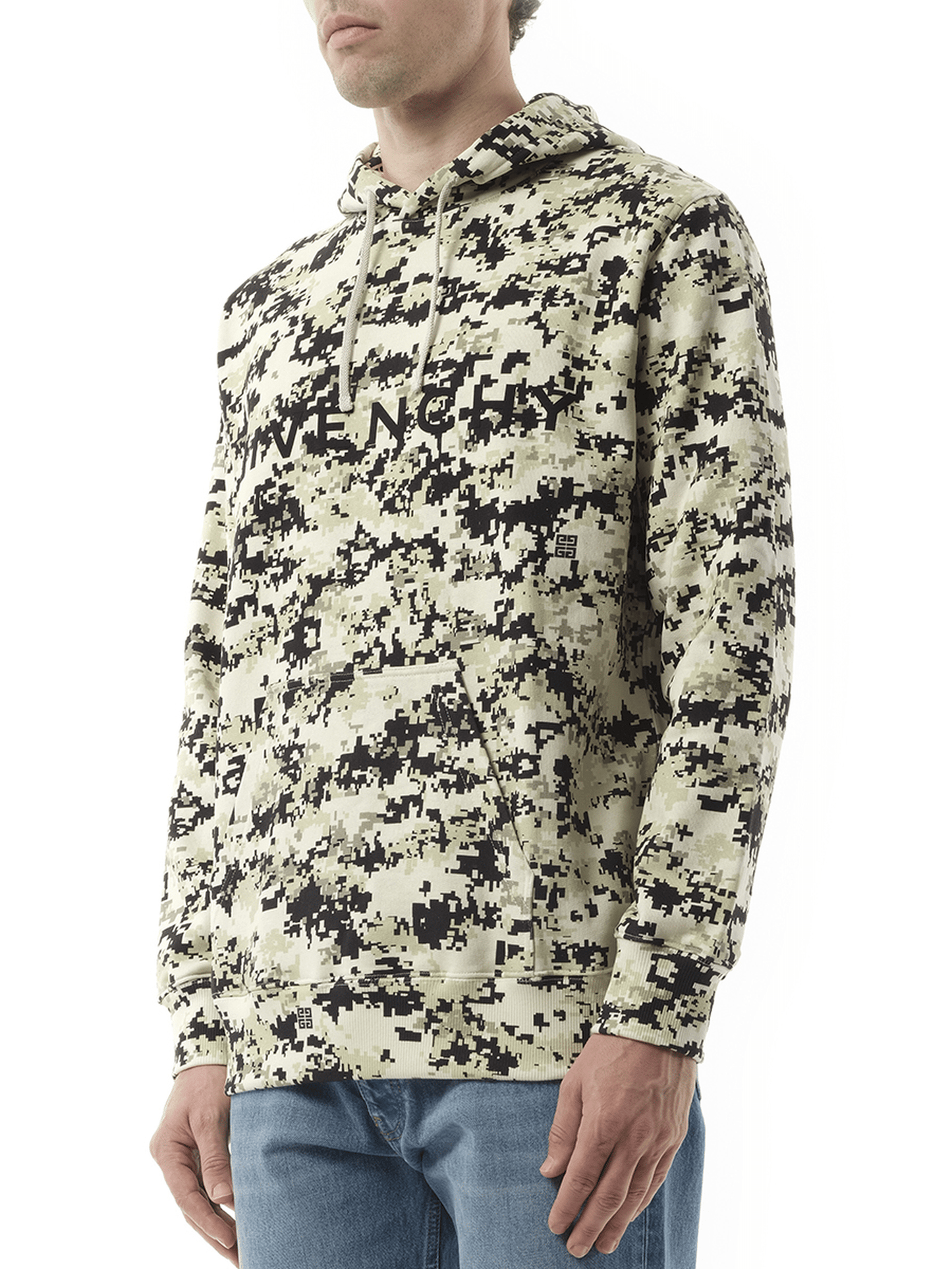GIVENCHY Camo All Over Hoodie (Beige)