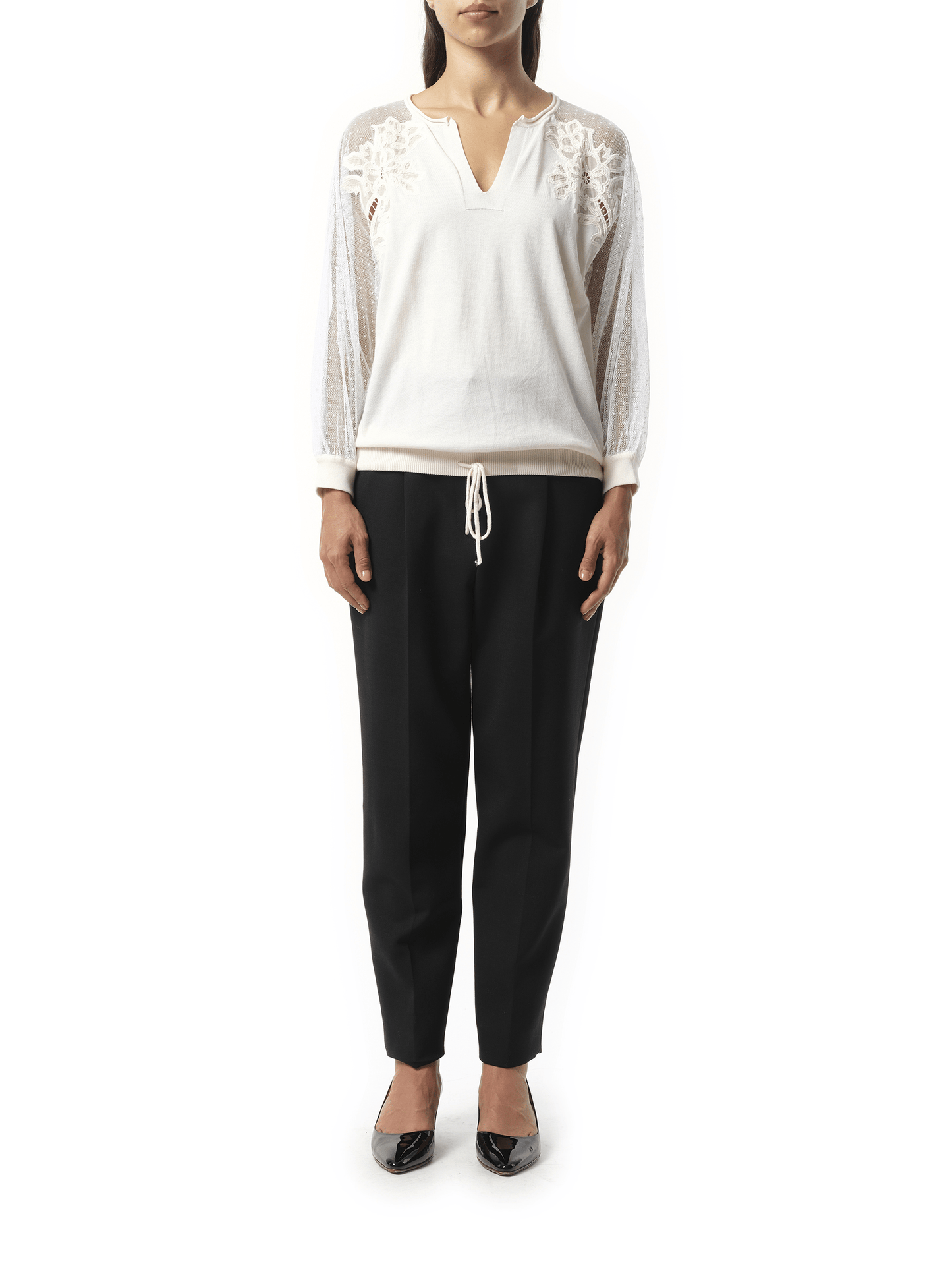 CHLOE Chloe Pullover Sweatshirter 17Smp64 17S800 (White)