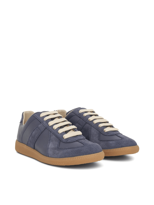 MAISON MARGIELA Replica Leather Sneaker (Pewter)