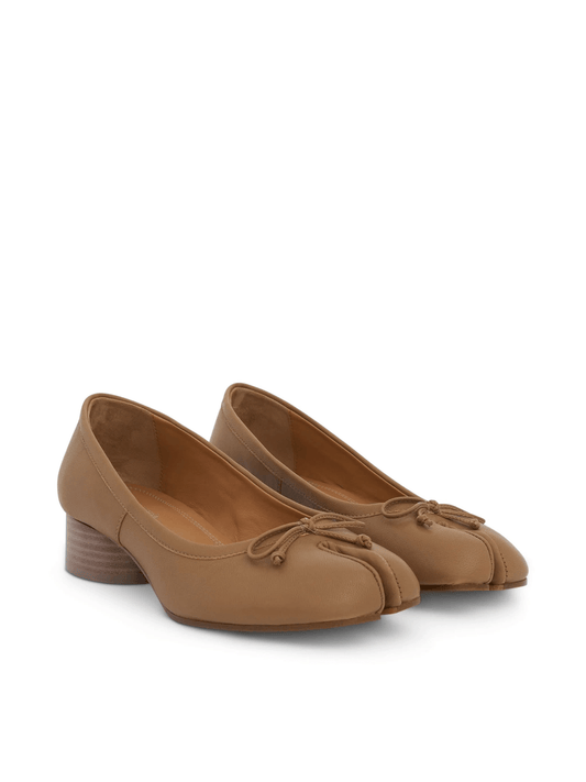 MAISON MARGIELA Tabi Ballerina 3cm Flats (Beige)
