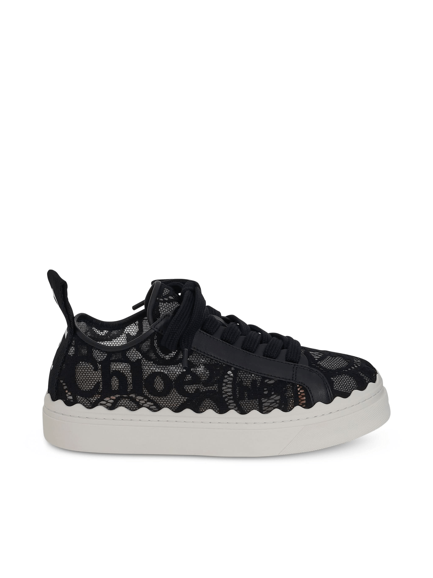 Image of Sneakers. Productname: CHLOE Lauren Sneaker in Black Lace colour by brand - CHLOE