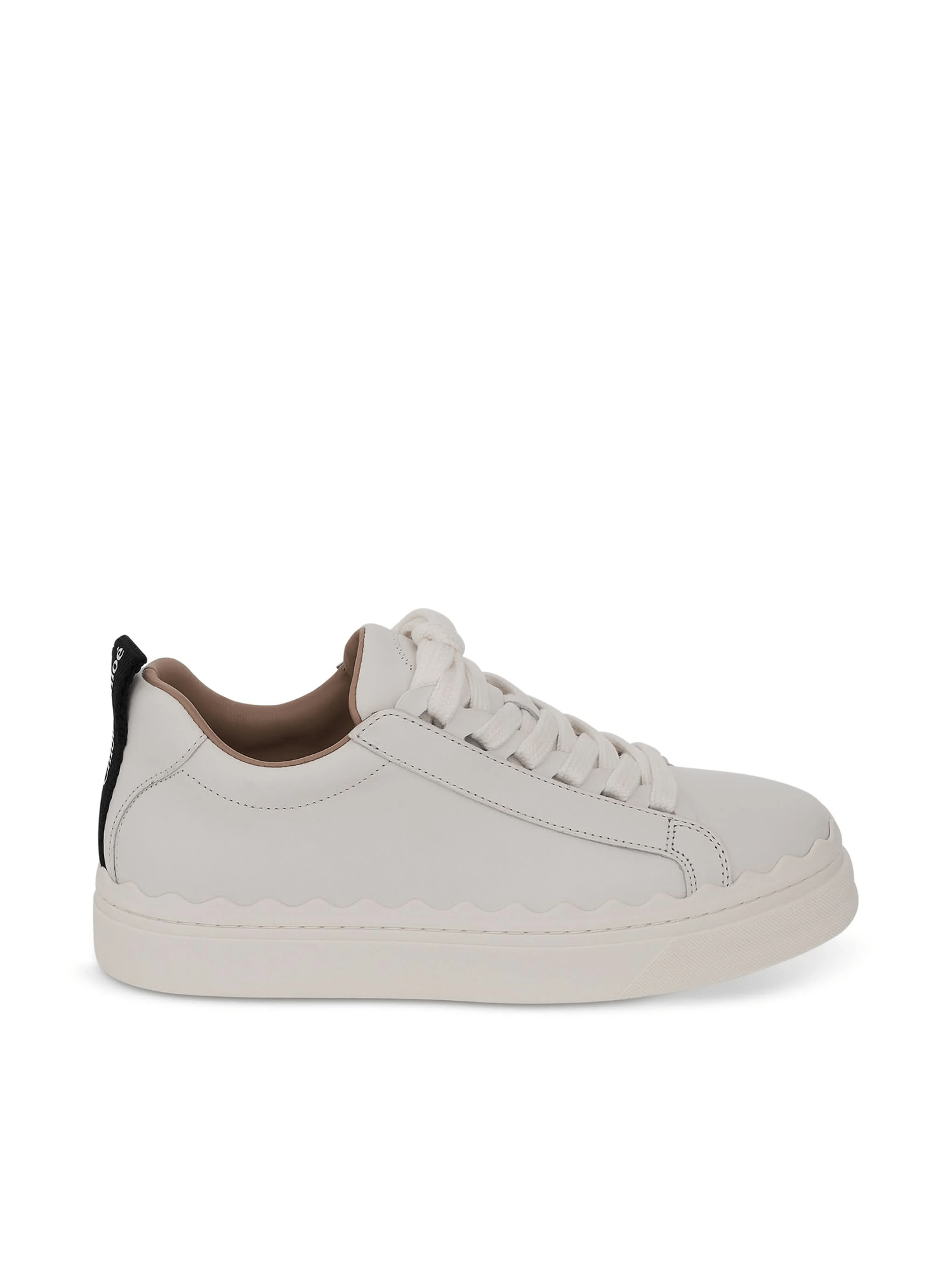 Image of Sneakers. Productname: CHLOE Lauren Sneaker in Calfskin in White colour by brand - CHLOE