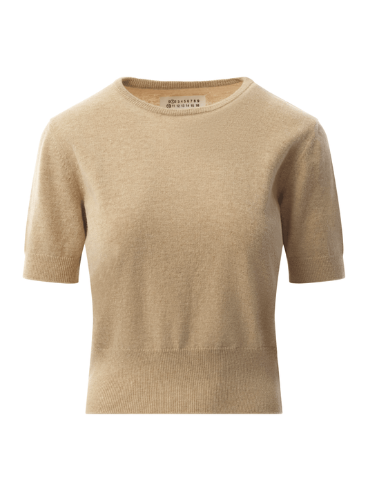 MAISON MARGIELA Short Sleeve Sweater (Brown)