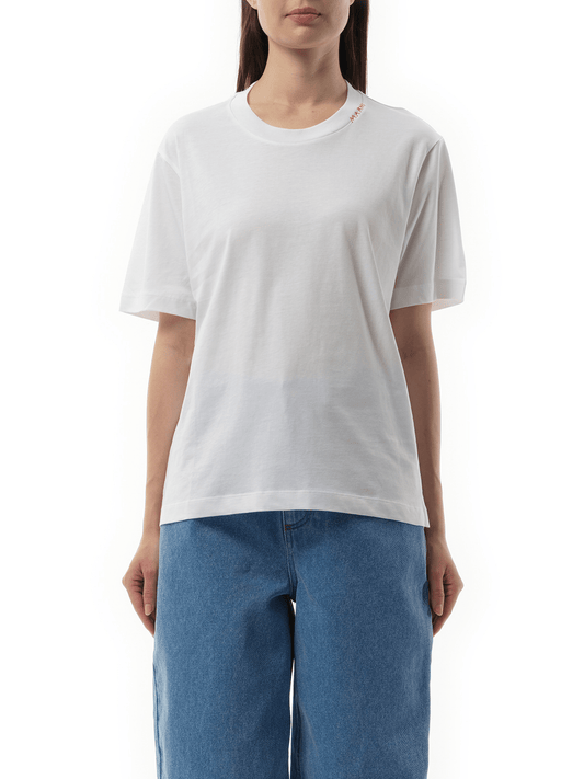 Image of a model wearing Tops. Productname: MARNI 3 Pack T-Shirt in MULTICOLOUR colour by brand - MARNI