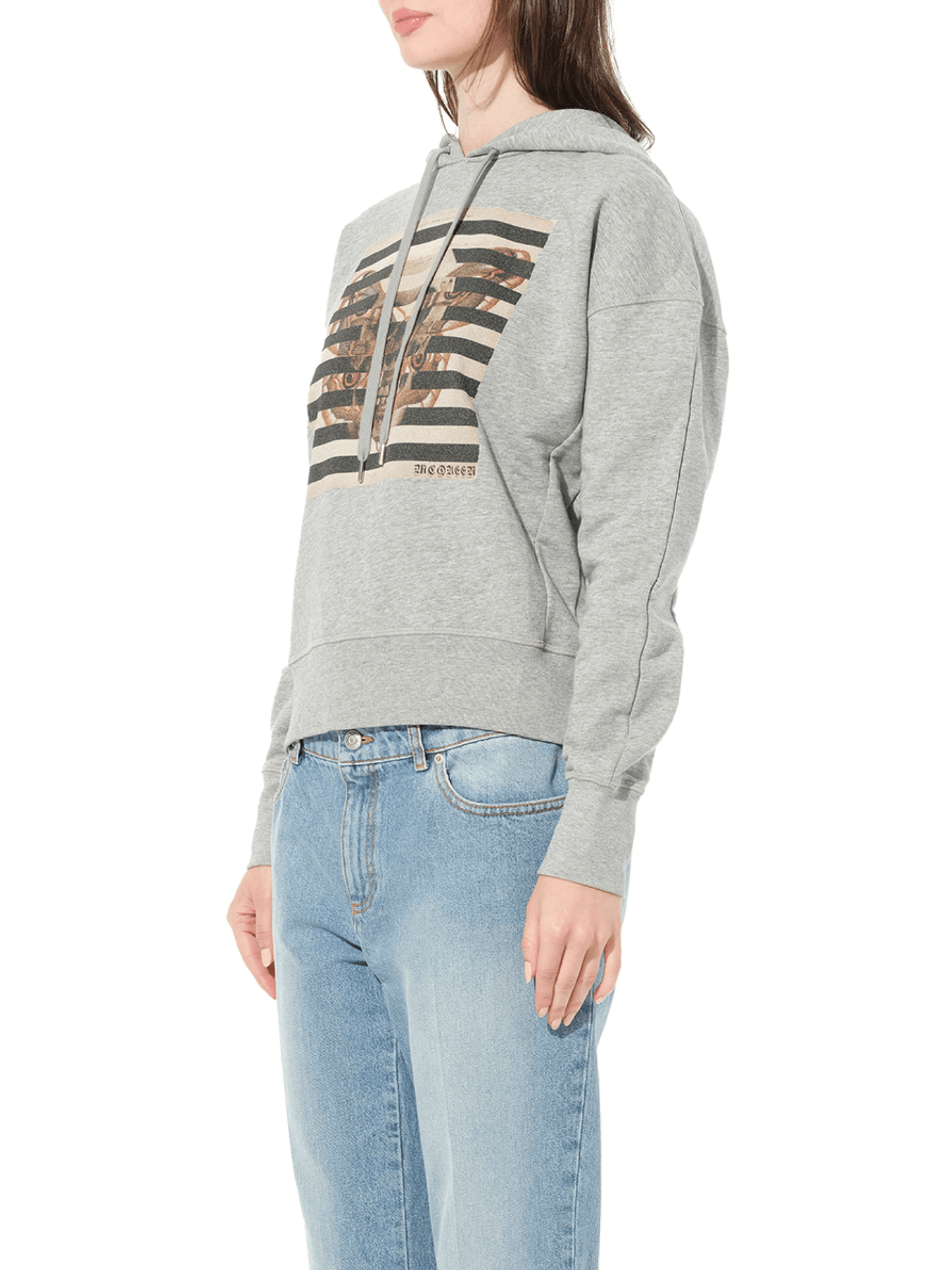 ALEXANDER MCQUEEN Butterfly Skull Sweatshirt (Grey)