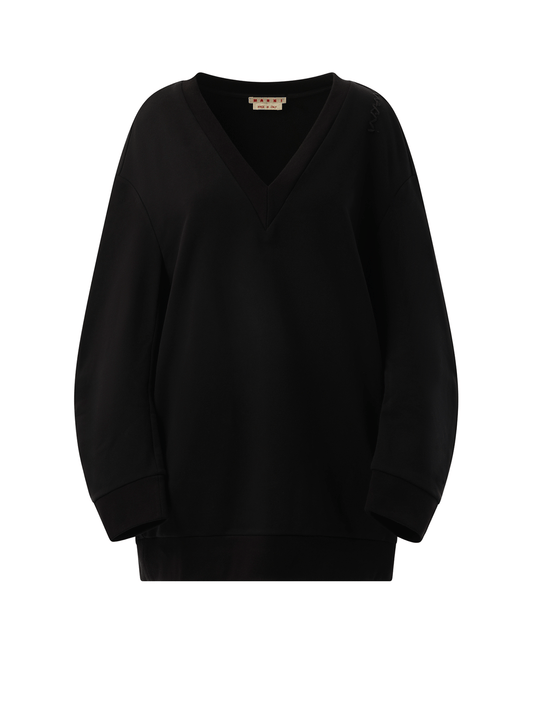MARNI Oversized Sweatshirt Dress (Black)