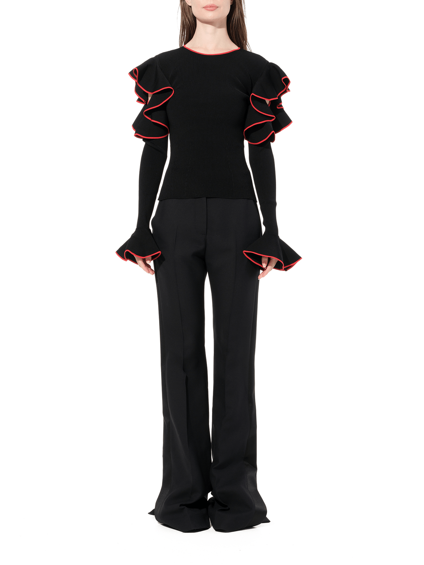 ALEXANDER MCQUEEN Longsleeve Knitwear (Black)