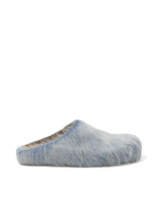 Image of Sandals. Productname: MARNI Fussbett Sabot Mule in BLUE colour by brand - MARNI