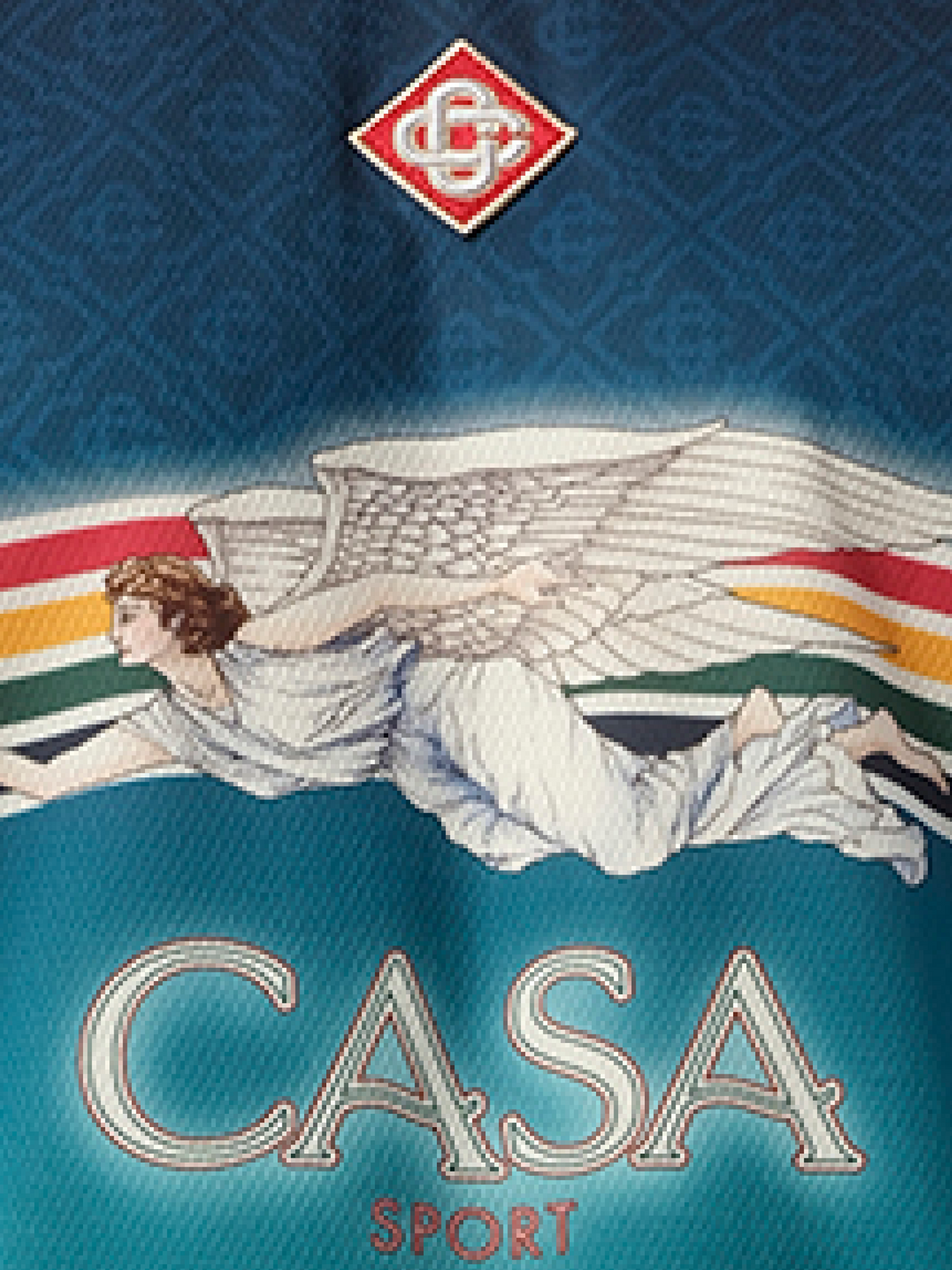 CASABLANCA Casa Printed Football Top (Multicolour)