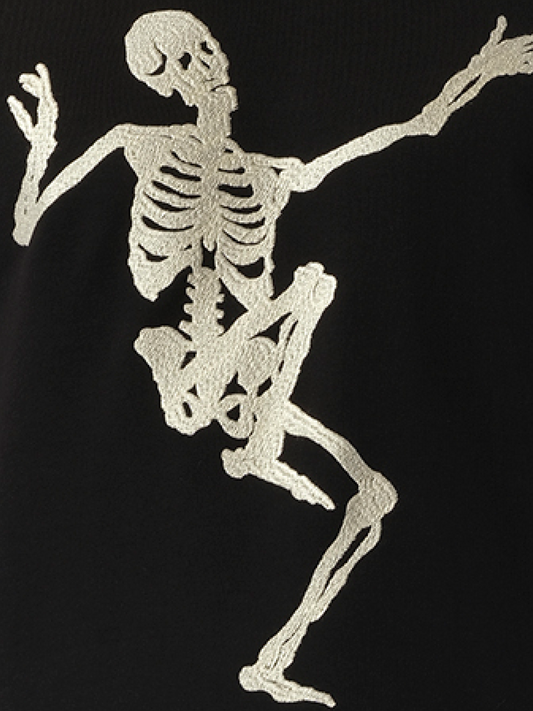 ALEXANDER MCQUEEN Skeleton Embroidered Sweatshirt (Black)