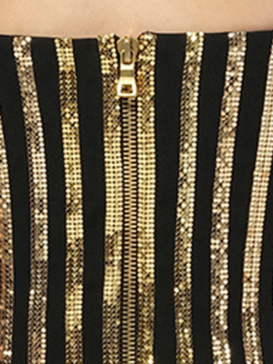 BALMAIN Dress (Gold and Black)