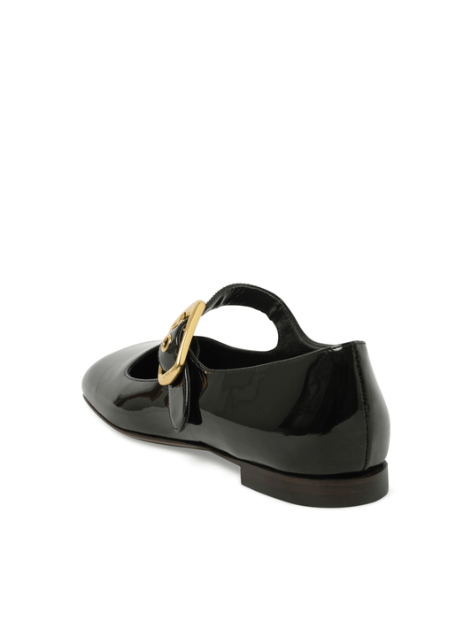 CHLOE Polly Flat Sandals (Black)