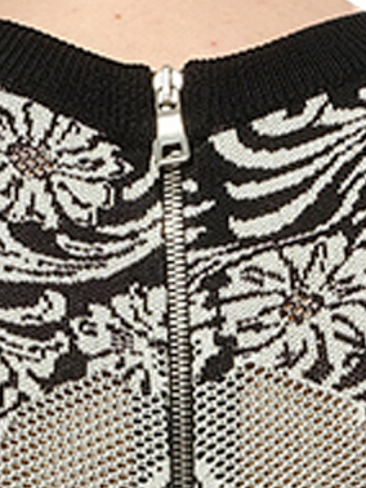 BALMAIN Knit Dress Const (Black White)