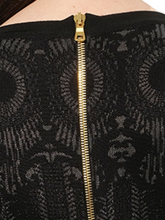 BALMAIN Maille Knit Dress (Black Silver)