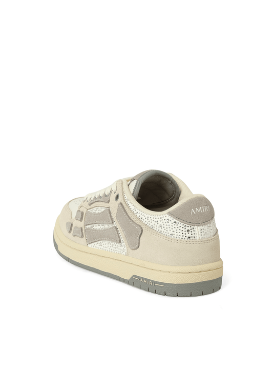 AMIRI Crystal Suede Skeleton Top Low Sneaker (Birch)
