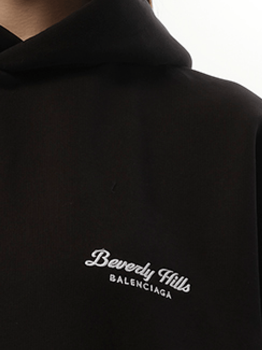 BALENCIAGA Beverly Hills Large Fit Hoodie (Washed Black)