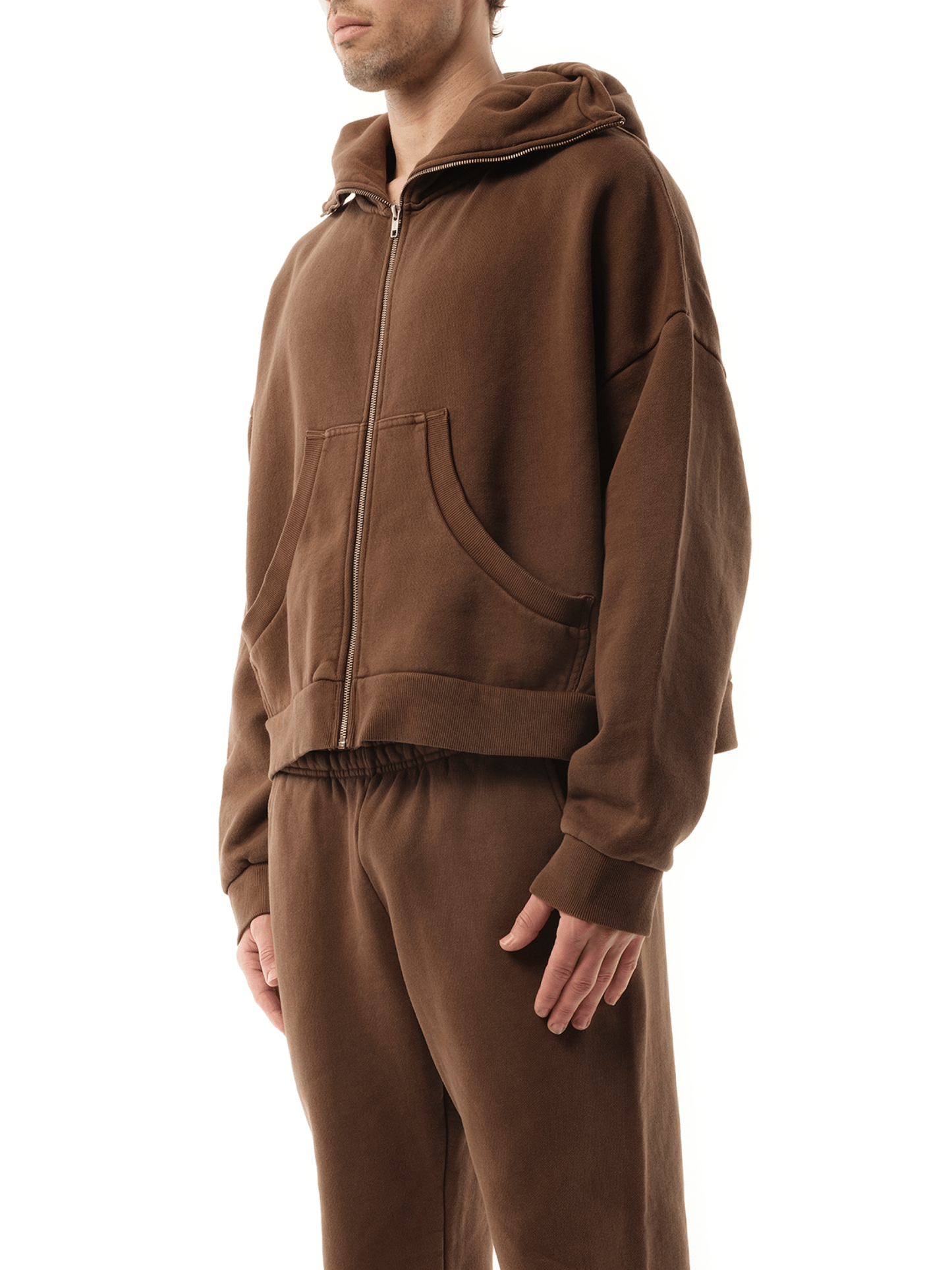 ENTIRE STUDIOS Full Zip Hoodie (Brown)